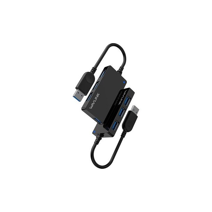 מפצל USB 3.0 עם 4 יציאות (Wavlink USB-A 3.0 (5GBPS