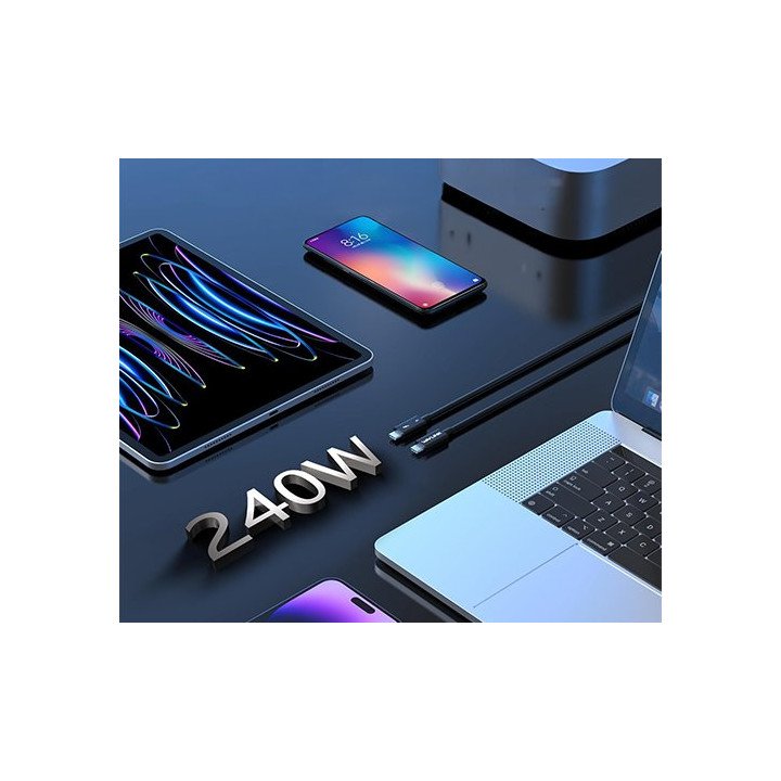 כבל 1 מטר (WAVLINK Thunderbolt 5 Cable (120GBP 240W – משלוח חינם