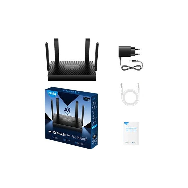 ראוטר Cudy WR1500 AX1500 Mesh Wi-Fi 6 כולל אפליקציה בעברית