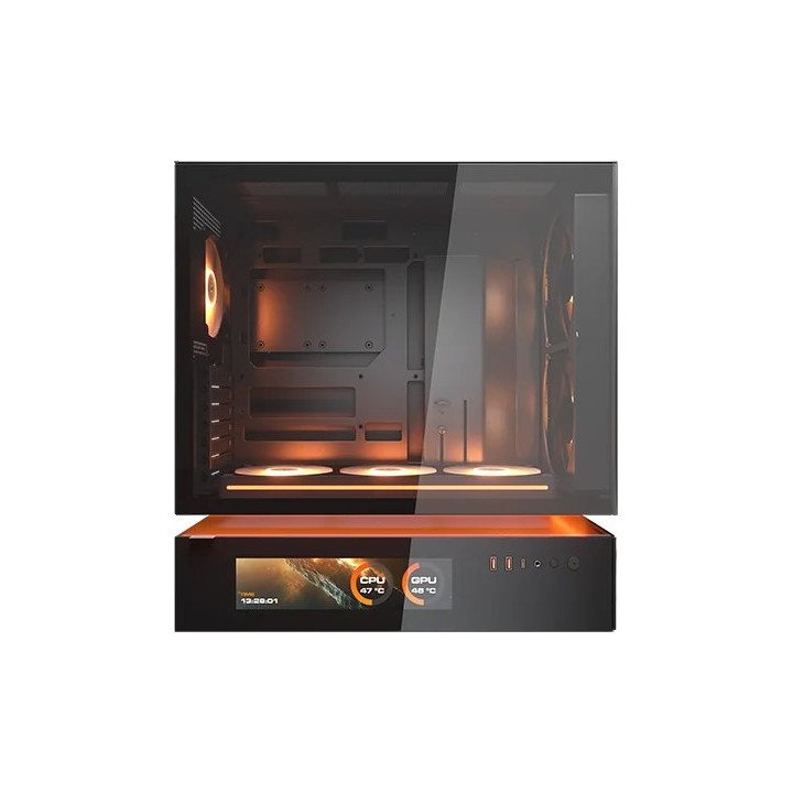 מארז מחשב עם מסך Cougar CFV235 Mesh Vision – צג LCD – תאורת ARGB – צבע