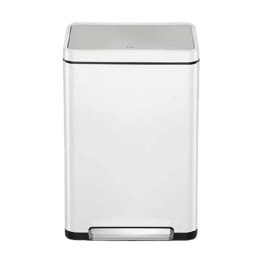 פח דוושה 45 ליטר Eko X-CUBE בצבע לבן - משלוח חינם