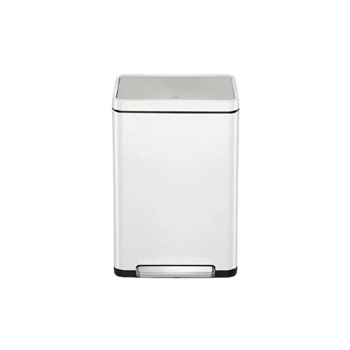 פח דוושה 45 ליטר Eko X-CUBE בצבע לבן - משלוח חינם