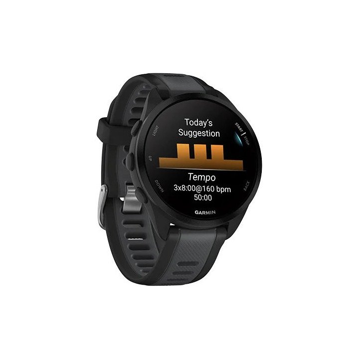 שעון ספורט חכם גרמין GARMIN Forerunner 165 – גודל 43 מ''מ – רצועת סילי