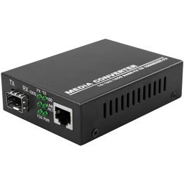ממיר ומתאם אופטי לסיבים HDV FIBER IVN-AD-SFP-RJ45 Gigabit Ethernet Med