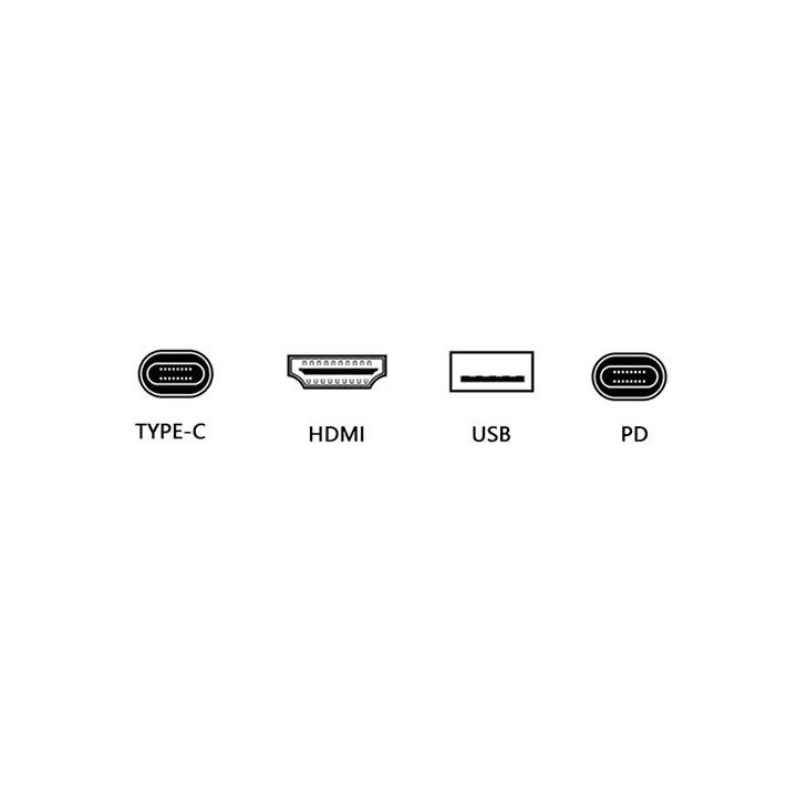 תחנת עגינה למחשב נייד Super Connect מחיבור USB Type-C לחיבורי HDMI + U