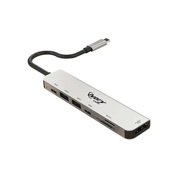 תחנת עגינה למחשב נייד ונייח חיבור USB Type-C, HDMI, USB 3.0x2, PD 3.0 