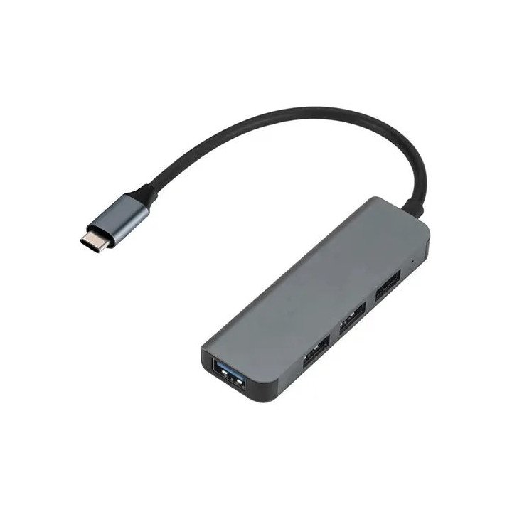 מפצל Super Connect USB מחיבור USB Type-C לכניסות USB 3.0 x 4