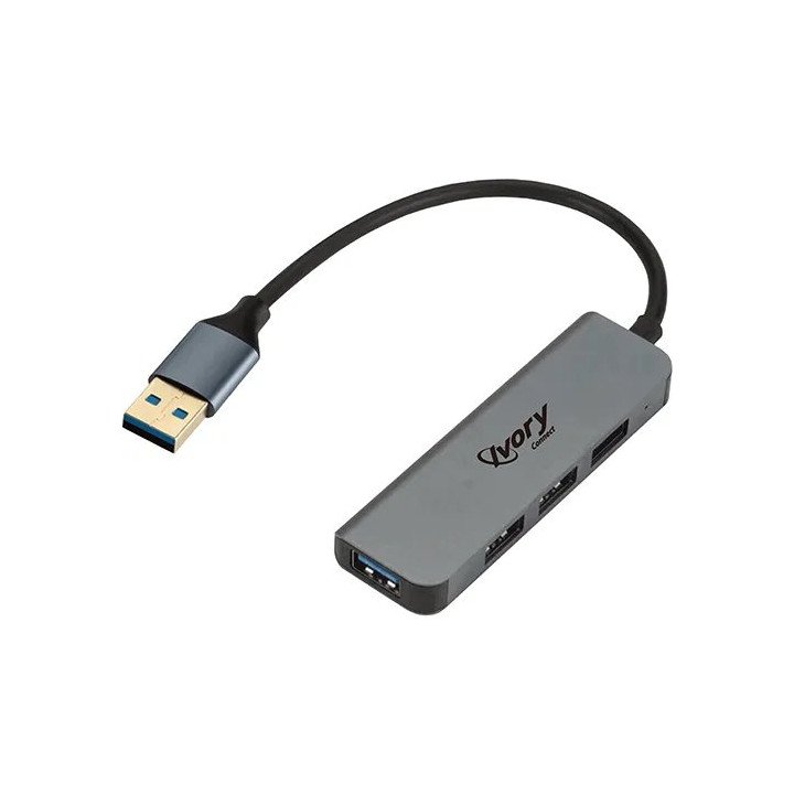 מפצל Super Connect USB מחיבור USB Type-A לכניסות USB 3.0 x 4
