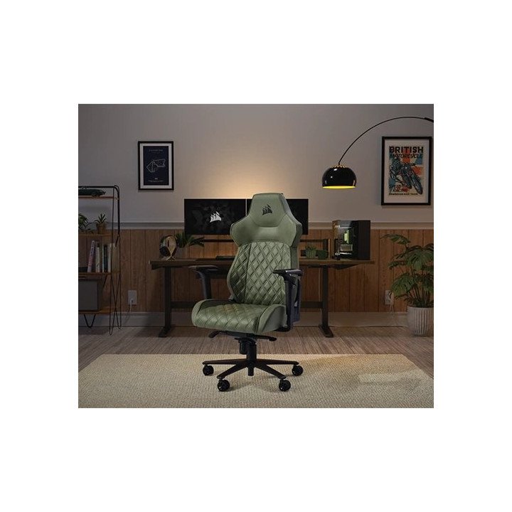 כיסא גיימינג קורסייר Corsair TC500 LUXE בצבע בד ירוק Sherwood – משלוח 