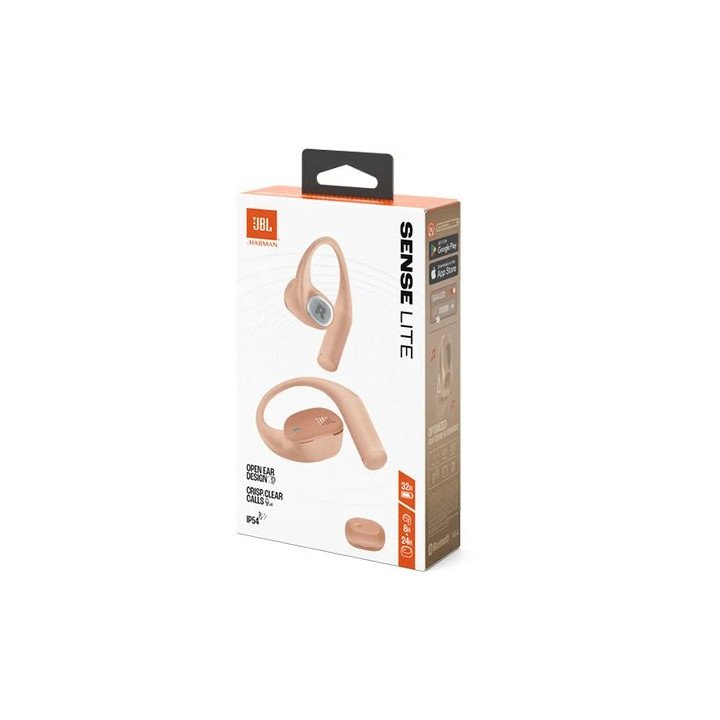 אוזניות JBL אלחוטיות Sense Lite בצבע בז'
