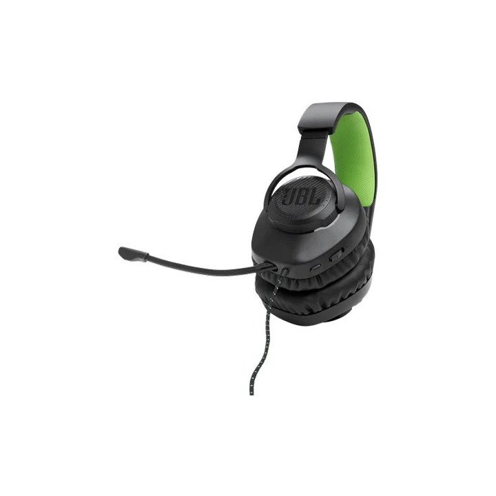 אוזניות JBL גיימינג חוטיות Quantum 100X ‏– מהדורת XBOX – צבע שחור/ירוק