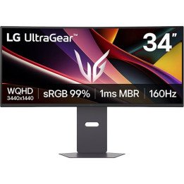מציאון - מסך גיימיינג רחב קעור 34 אינץ LG UltraGear 160Hz WQHD 21:9 34