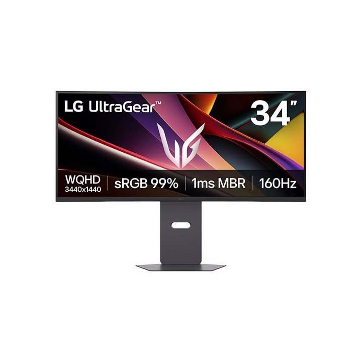 מציאון - מסך גיימיינג רחב קעור 34 אינץ LG UltraGear 160Hz WQHD 21:9 34