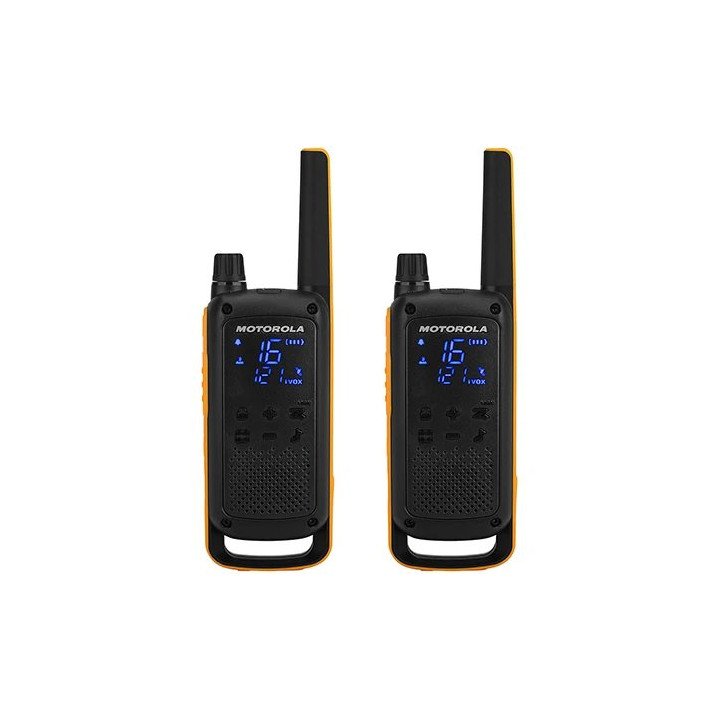 זוג מכשירי קשר Motorola Talkabout T82 Extreme עמידים במים IPX4 שחור וצ