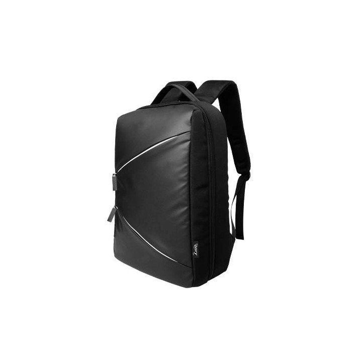 תיק גב למחשב נייד בגודל עד "Super Style Backpack Modern 15.6 בצבע שחור