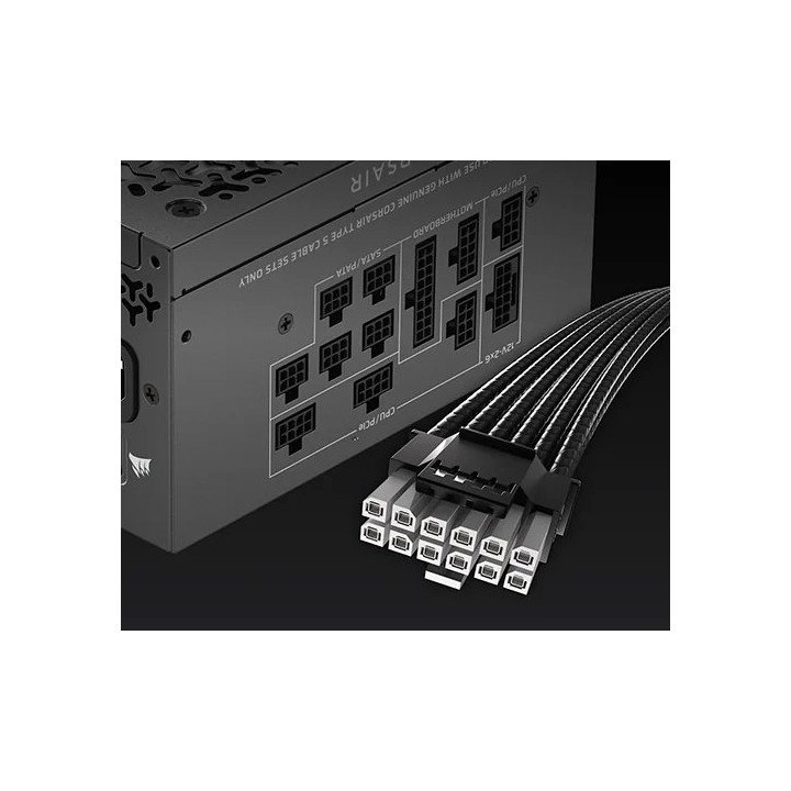 ספק כוח מודולרי 1000W בצבע שחור – CORSAIR RM1000x SHIFT – נצילות Cyben