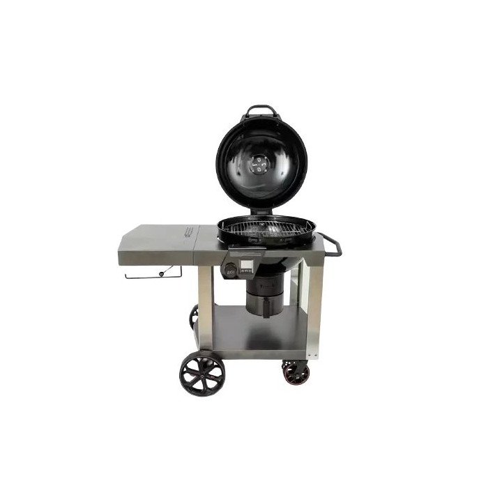 גריל פחמים 22.5 אינץ' (57 סמ) עם מדף מתקפל LoCo Cookers SmartTemp – מש