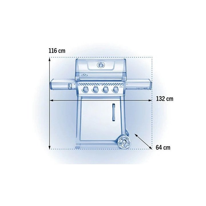 גריל גז נפוליאון 4 מבערים עם דלת Napoleon Freestyle™ 425 IL 46,600 BTU