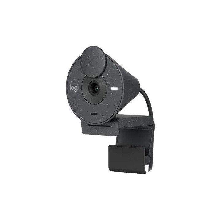 מצלמת רשת Logitech BRIO 300 Webcam Full HD 1080p כולל מיקרופון מובנה