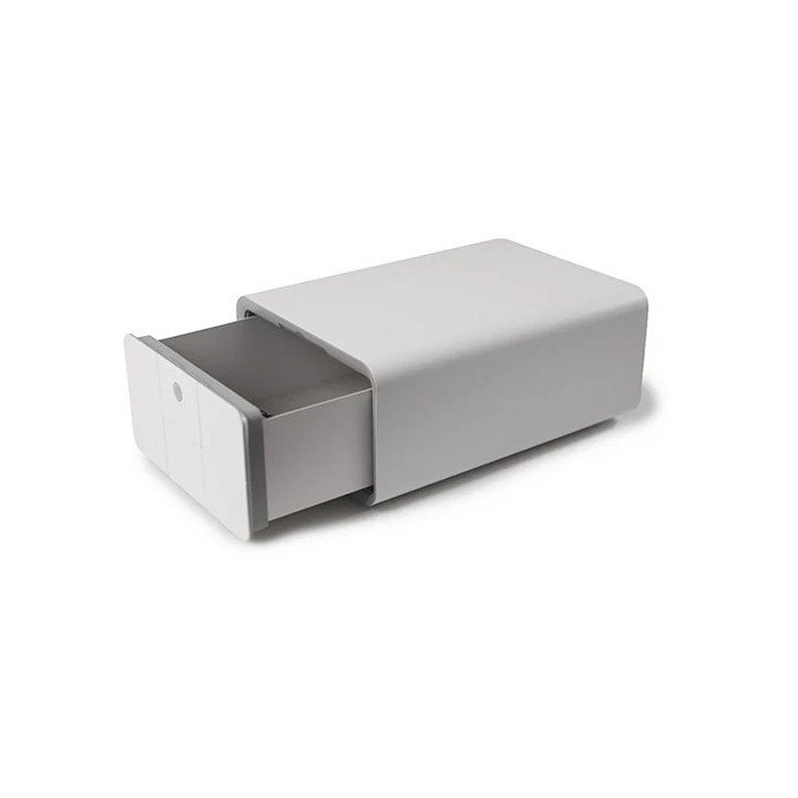 כספת ביומטרית רב-בריח שולחנית חכמה לבנה 30x19x41 סמ – משלוח חינם