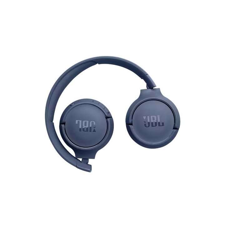 אוזניות אלחוטיות JBL TUNE 520BT Bluetooth עם מיקרופון בצבע כחול