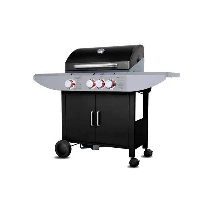 גריל גז 3 מבערים + כירת צד Char Grill KYQ-K23ST 43,000 BTU – משלוח חינ