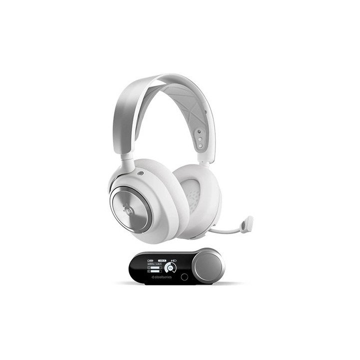 מציאון - אוזניות גיימינג אלחוטיות Steelseries Arctis Nova Pro בצבע לבן