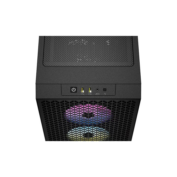 מארז מחשב Corsair 3000D RGB Airflow Mid-Tower PC Case בצבע שחור