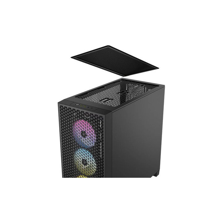 מארז מחשב Corsair 3000D RGB Airflow Mid-Tower PC Case בצבע שחור