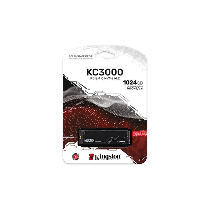 כונן Kingston 1TB KC3000 SKC3000S/1024G PCIe 4.0 NVMe SSD M.2