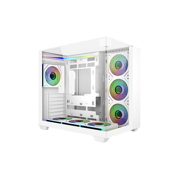 מחשב גיימינג לבן SUPER הכולל מעבד AMD Ryzen 7 9800X3D זכרון 32GB כונן 
