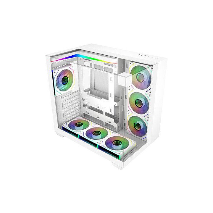 מחשב גיימינג לבן SUPER הכולל מעבד AMD Ryzen 7 9800X3D זכרון 32GB כונן 
