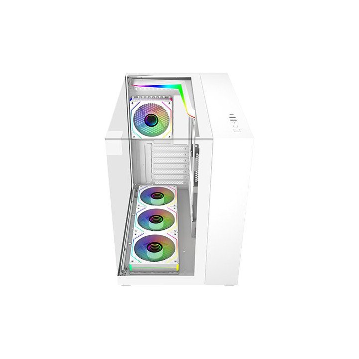 מחשב גיימינג לבן SUPER הכולל מעבד AMD Ryzen 7 9800X3D זכרון 32GB כונן 