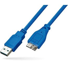 כבל לדיסק קשיח חיצוני​ מ- USB-A ל- Micro-B באורך 0.5 מטר Super Connect
