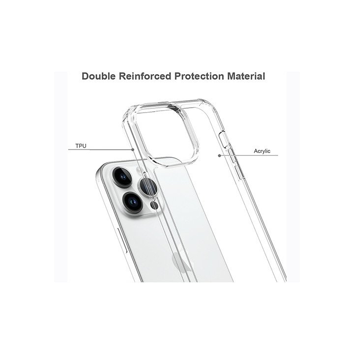 מגן לאייפון iPhone 15 Pro שקוף Super Mobile