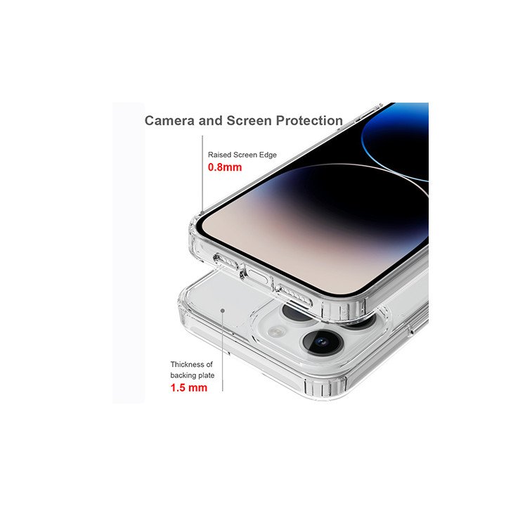 מגן לאייפון iPhone 15 Pro שקוף Super Mobile