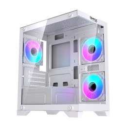 מחשב גיימינג לבן SUPER הכולל מעבד Intel Core i5-14400F זכרון 16GB כונן