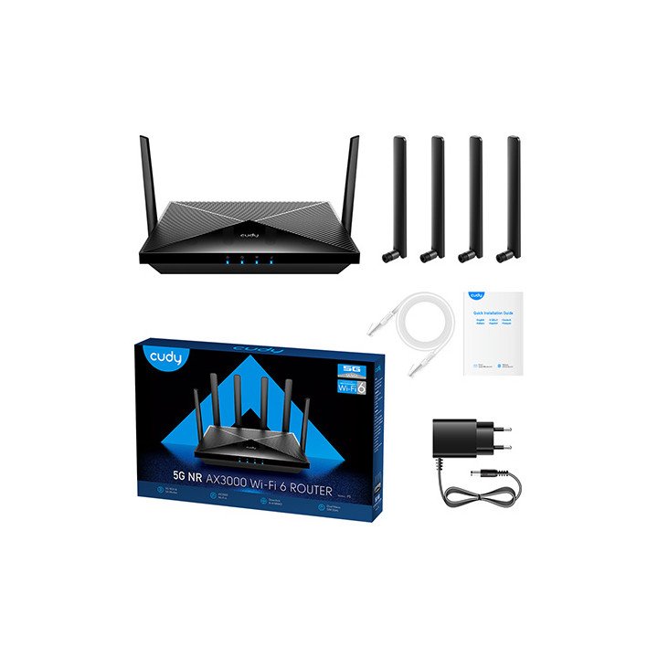 ראוטר אלחוטי + מודם סלולרי Cudy P5 5G SA/NSA AX3000 Wi-Fi 6 CPE Router