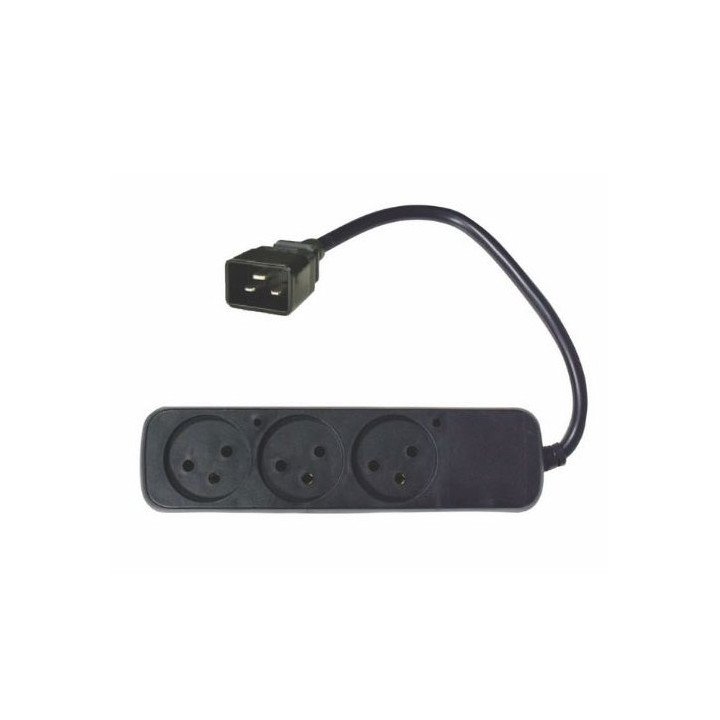 מפצל UPS C20 ל- 3 שקעים ישראלים Wise Electric