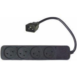 מפצל UPS C20 ל- 4 שקעים ישראלים Wise Electric