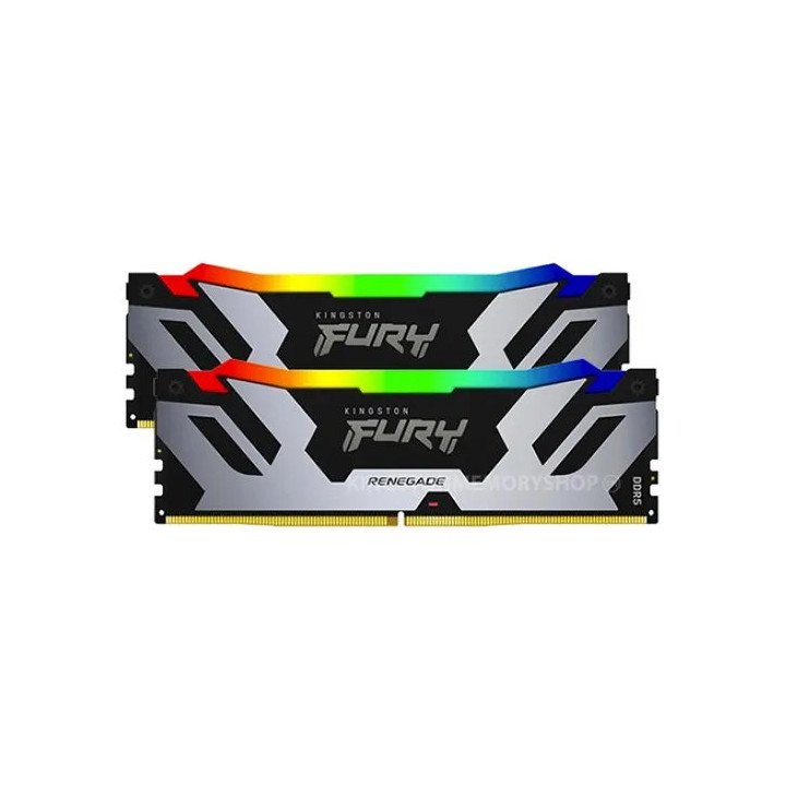 זכרון למחשב Kingston Fury Renegade RGB DDR5 6000MHz 2x48GB KF560C32RSA