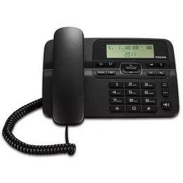 טלפון חוטי Philips M20B/00 בצבע שחור