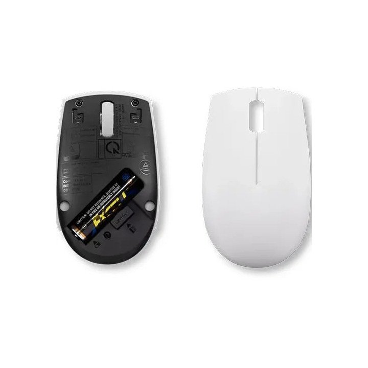 עכבר אלחוטי Lenovo 300 Wireless Compact Mouse בצבע Cloud Gray