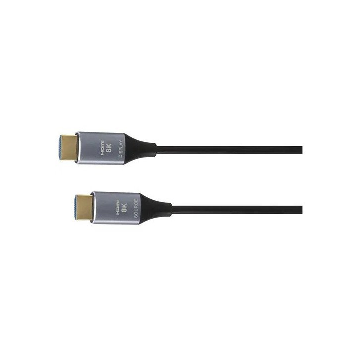 כבל מסוכך עם מעטפת אלומיניום פנימית Super Connect מ- HDMI ל- HDMI תומך
