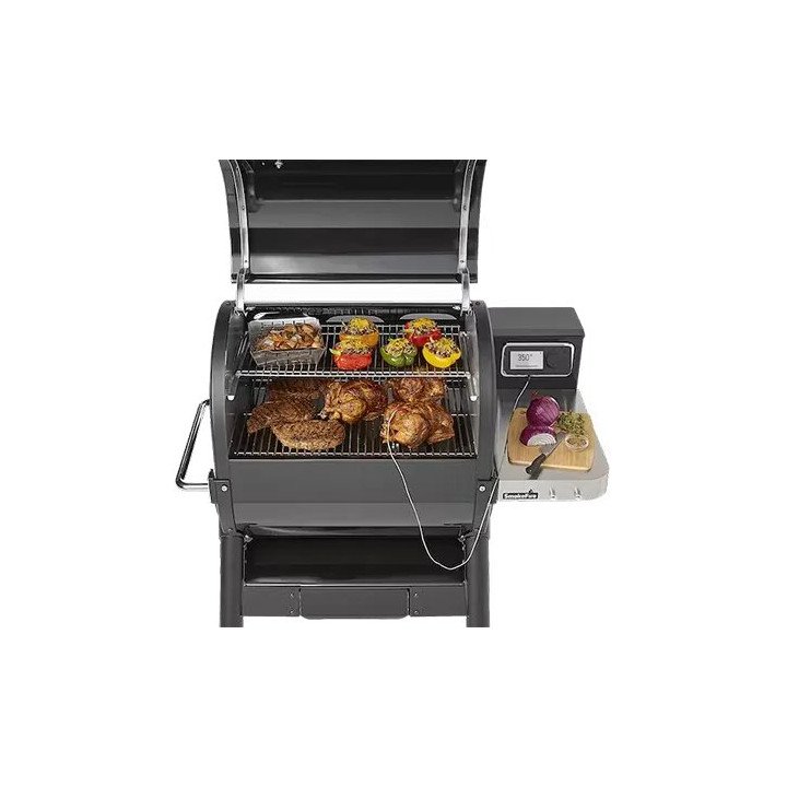 מעשנת פלט Weber SmokeFire EX4 בצבע שחור + כיסוי מתנה - משלוח חינם