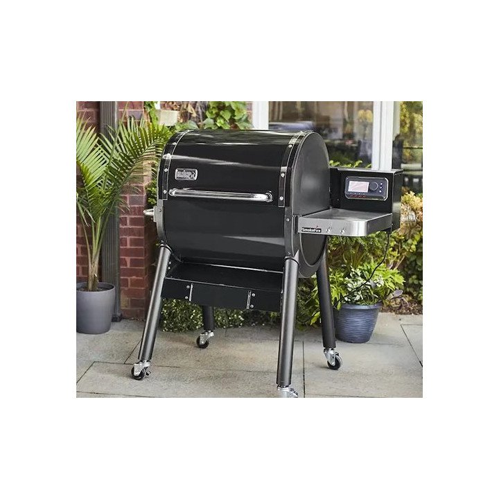 מעשנת פלט Weber SmokeFire EX4 בצבע שחור + כיסוי מתנה - משלוח חינם