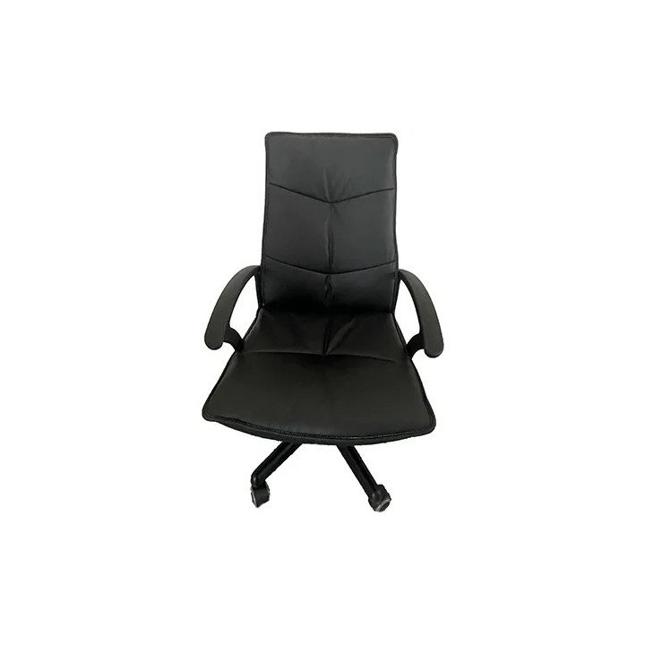 כיסא משרדי דמוי עור שחור Super Style C4