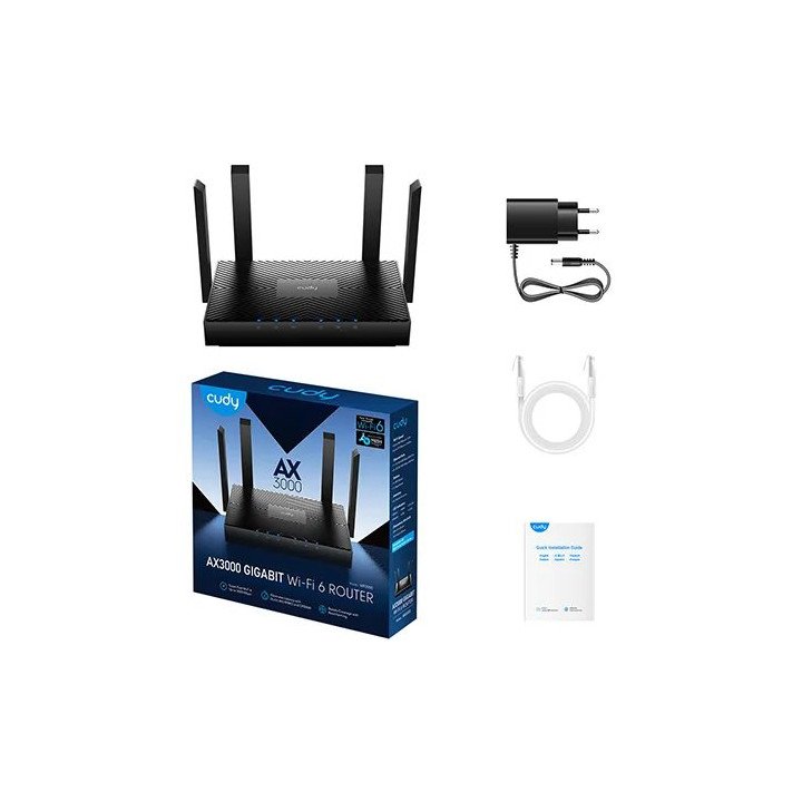 ראוטר Cudy WR3000 AX3000 Gigabit Wi-Fi 6 Mesh Router כולל אפליקציה בעב