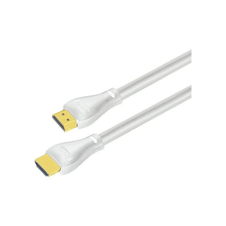 כבל HDMI 2 מטר​ כבל מסך HDMI ל- HDMI תומך 4K צבע לבן Super Connect