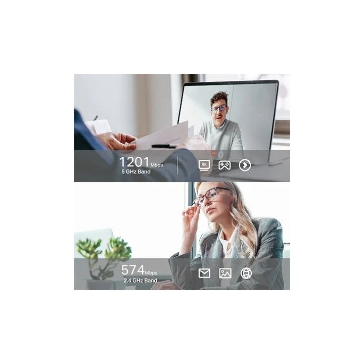 מתאם רשת אלחוטי ‏TP-Link Archer TX20UH Wi-Fi 6 AX1800‎ USB